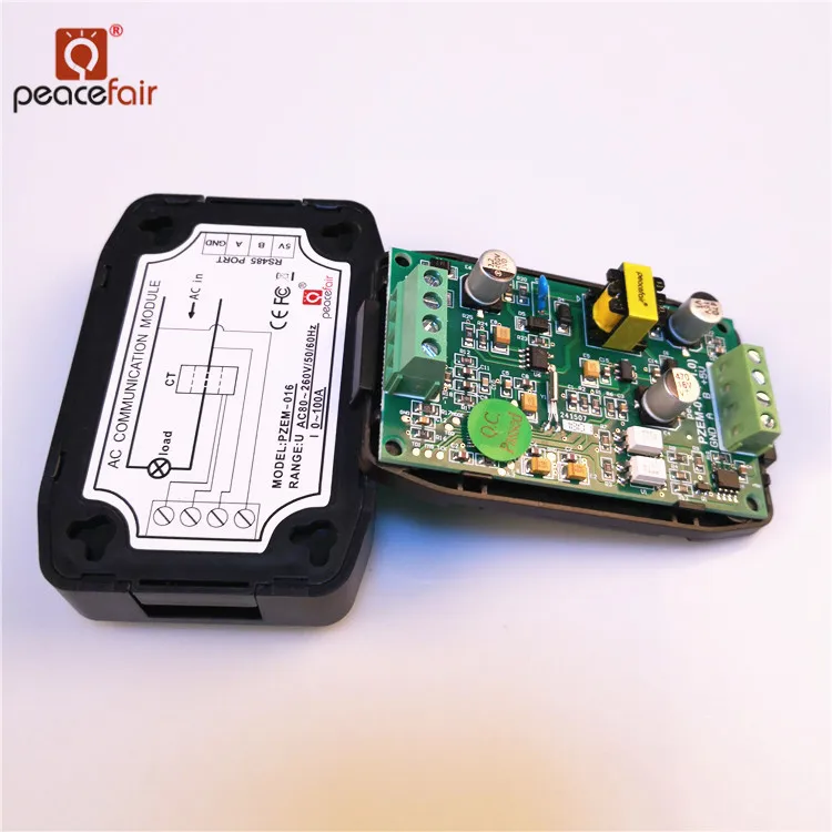 Peacefair новейший PZEM-016 измеритель энергии переменного тока RS485 Modbus 100A voage ток ватт кВтч частота коэффициент мощности метр катушка CT