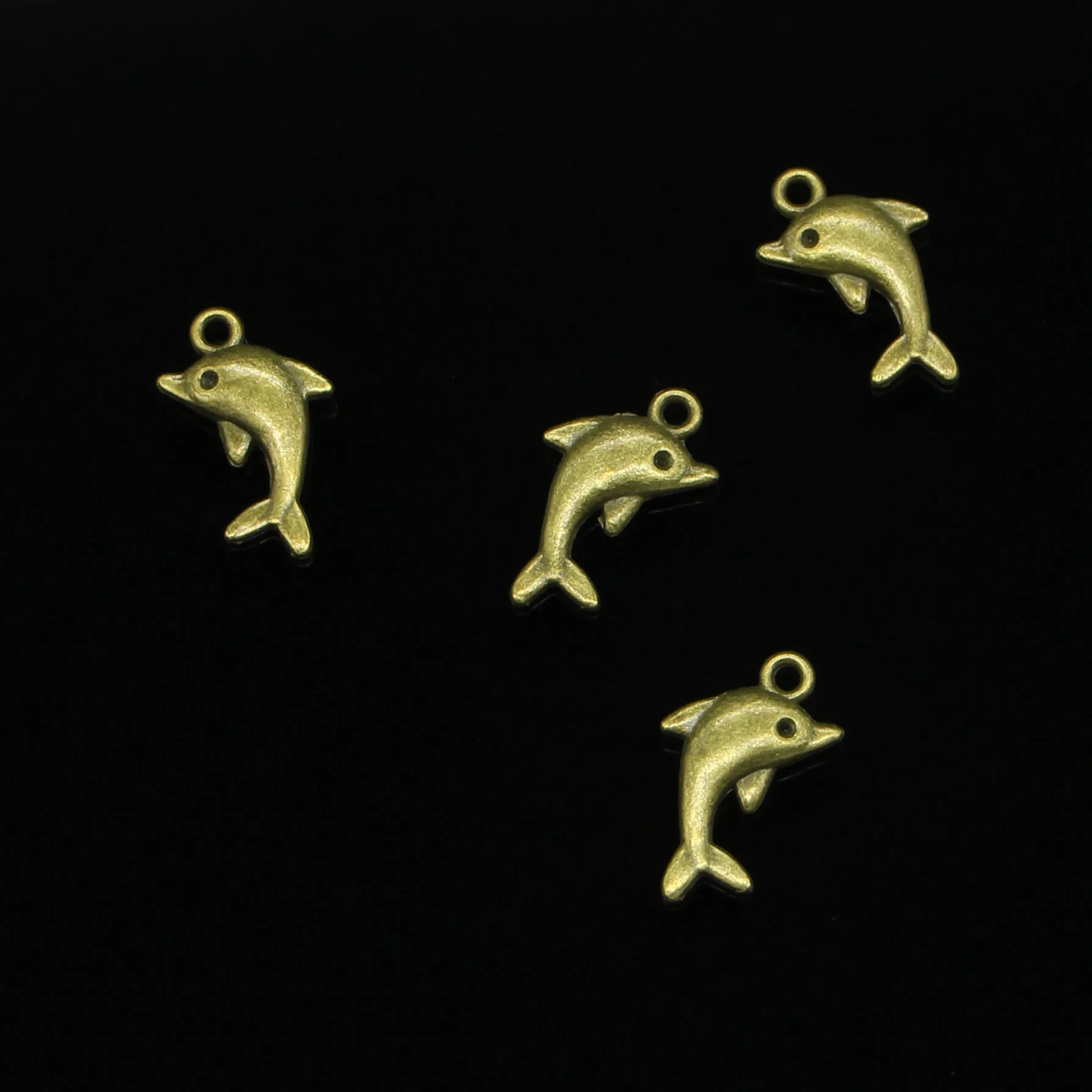 71 шт античные бронзовые милые Подвески с дельфинами для самостоятельного
