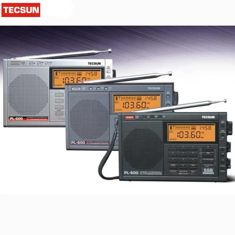 Tecsun pl600 FM радио стерео PL-600 fm радио часы радио цифровой приемник SSB радио Цифровая Демодуляция