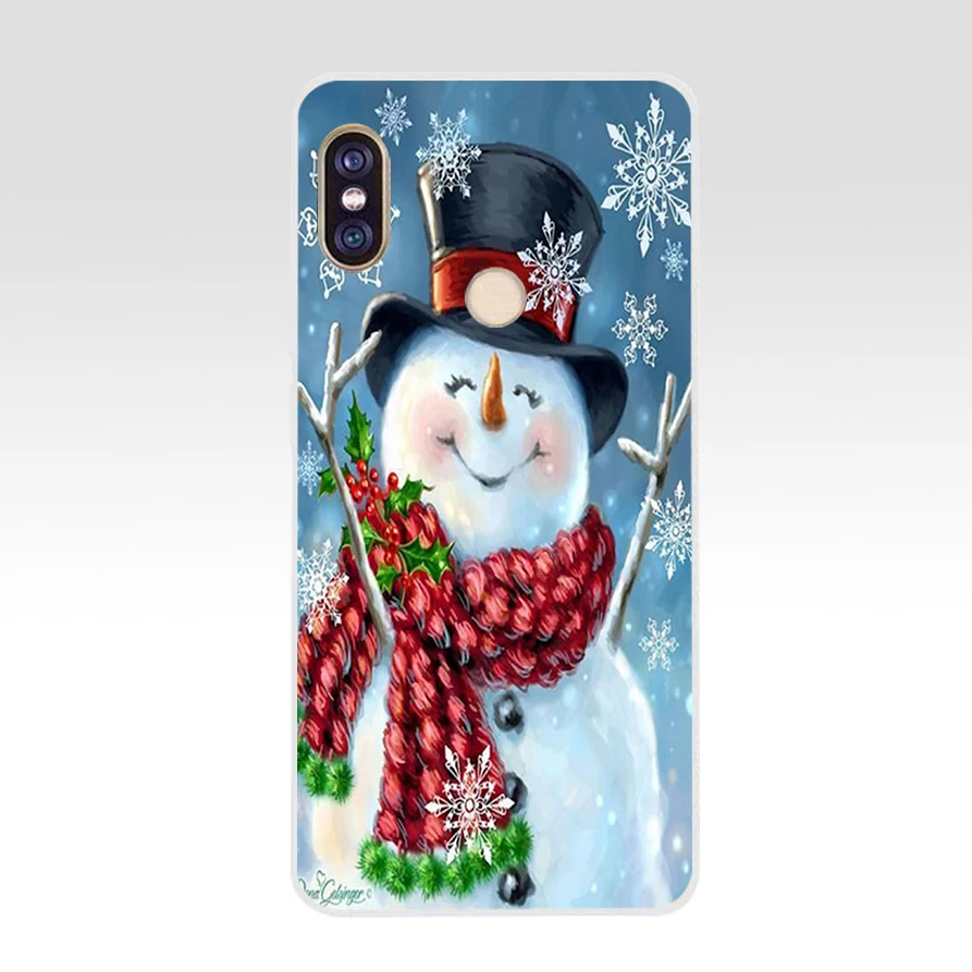 15 77SD Мягкий силиконовый чехол для телефона из ТПУ с новогодней елкой для xiaomi redmi 6 Pro 6A note 5 6 Pro mi 8 lite - Цвет: 15