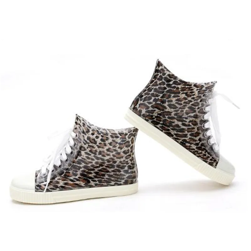 Обувь Женщина 2016 Осень Резиновые Круглого Toe Красный Плед Шнуровке Лодыжки Дождь