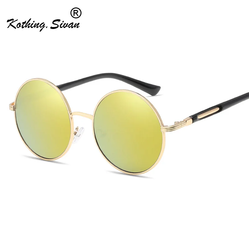 2019 круглые металлические солнцезащитные очки унисекс в стиле ретро стимпанк для