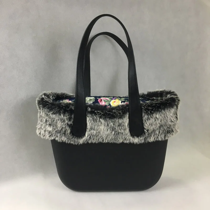 Новая Черная Милая Классическая большая сумка EVA стильная с плюшевой ручкой o &amp O