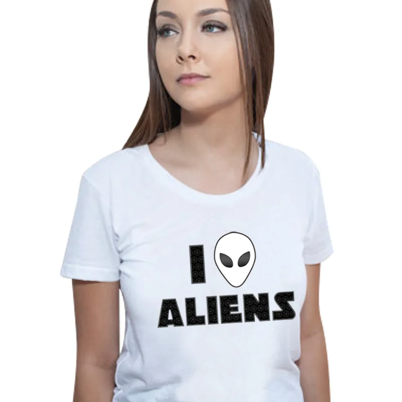 Msguide Alien T Shirt Women Harajuku Blusa Tumblr T-Shirt Camisetas Mujer Plus Size Tops Tess Female | Женская одежда