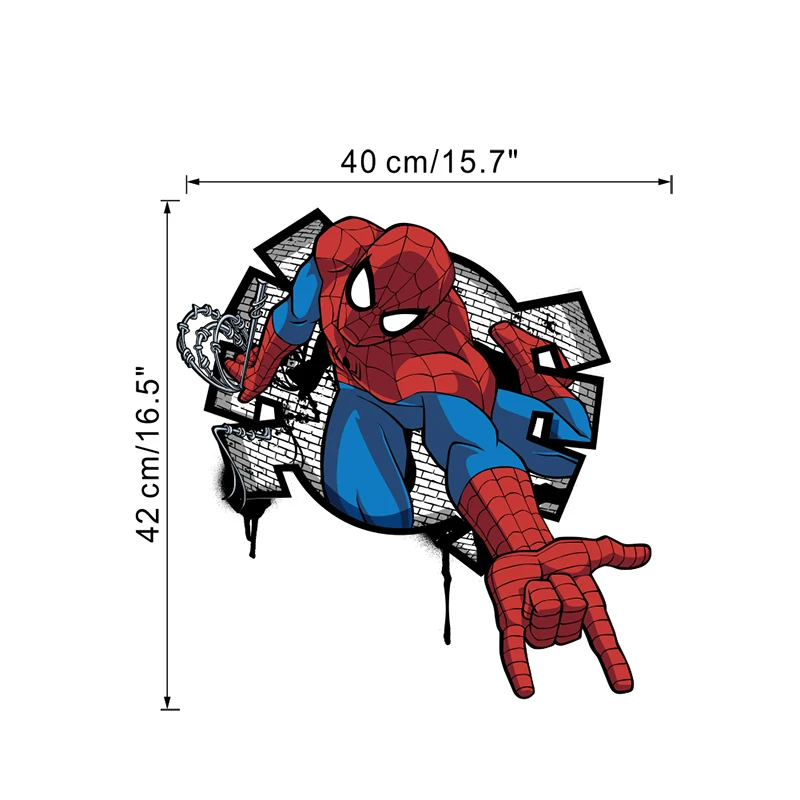 21-SDM006 Наклейки Marvel Человек-паук Железный человек Мстители для детской комнаты мальчик спальня аксессуары декоративная роспись комнаты - Цвет: 21-SDM006
