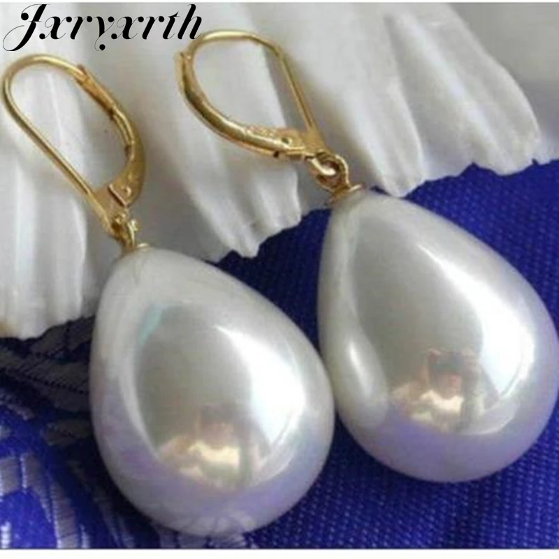 Бренд jxryxrth новинка модные женские очаровательные жемчужные серьги в виде