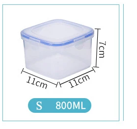 800ml Кухня Bento коробка для хранения еды еда преп Ланч-бокс холодильник свежесть для детей школьная Посуда Набор Открытый Пикник - Цвет: 800ml
