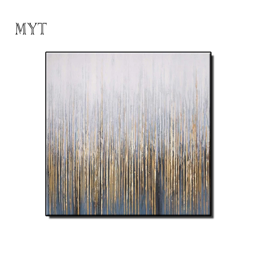 

MYT Modern Art American Style Abstract Artwork Painting Canvas Poster Pictures Handpainted for Living Room Home Decor No Frame