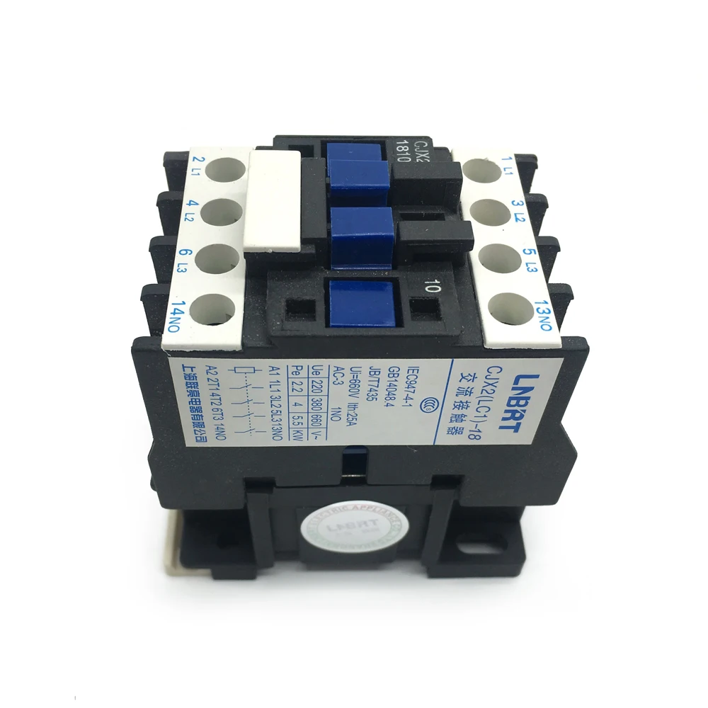 Latast 16A 380V 24V 12V 220V Контактор CJX2-1810 LC1 контактор переключатель используется для того, чтобы защитить цепь нагрузки хорошего качества контактор переменного тока