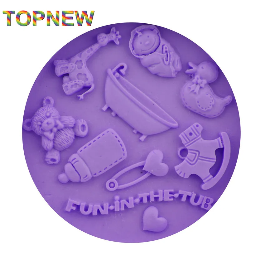 Красивые Детские игрушки сделай сам утка ванночка медведь жираф формы для торта