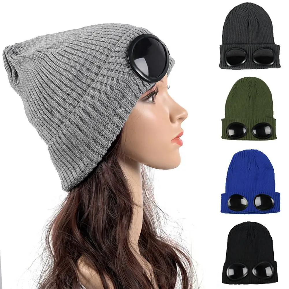 ZACOO Men/Women Knitted Cap With Glasses Ornaments Fashionable Warm Hat san0 | Аксессуары для одежды
