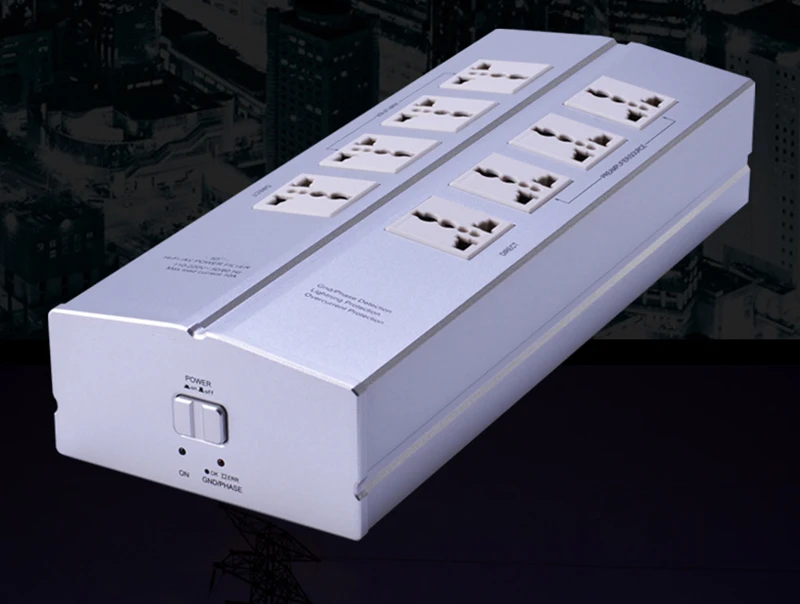 AC110 240V высококачественный фильтр питания очиститель розетка молния