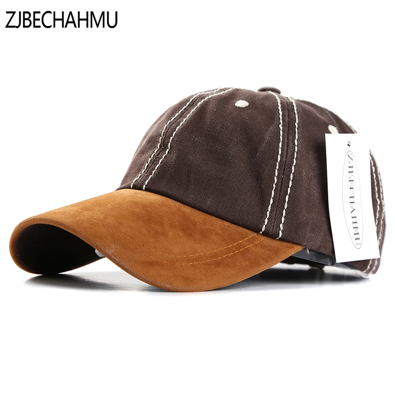 ZJBECHAHMU Hats Casual Solid Cotton Adult Adjustable Baseball Caps Mens Womens Spring Summer Snapback Apparel Accessories | Аксессуары