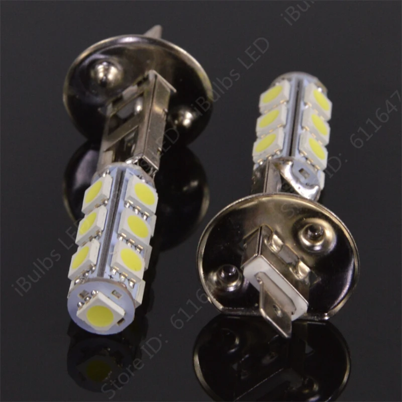 1 шт. большая акция H1 Высокая мощность 5050 SMD 13 светодиодный белый авто фары Противотуманные фары лампа DC12V