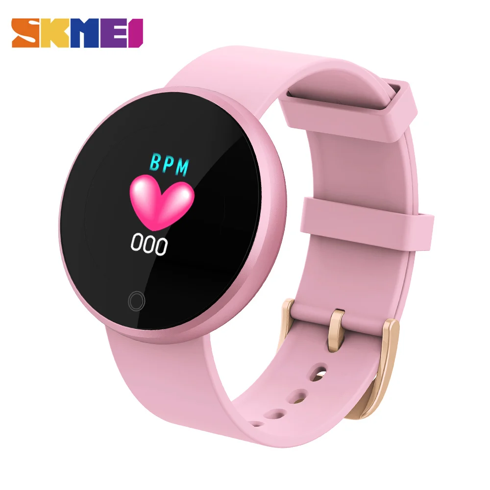 SKMEI Для женщин Smart Watch Top сердечного ритма женский период напоминание Smartwatch дамы наручные спортивные часы reloj умные часы B36 - Цвет: pink
