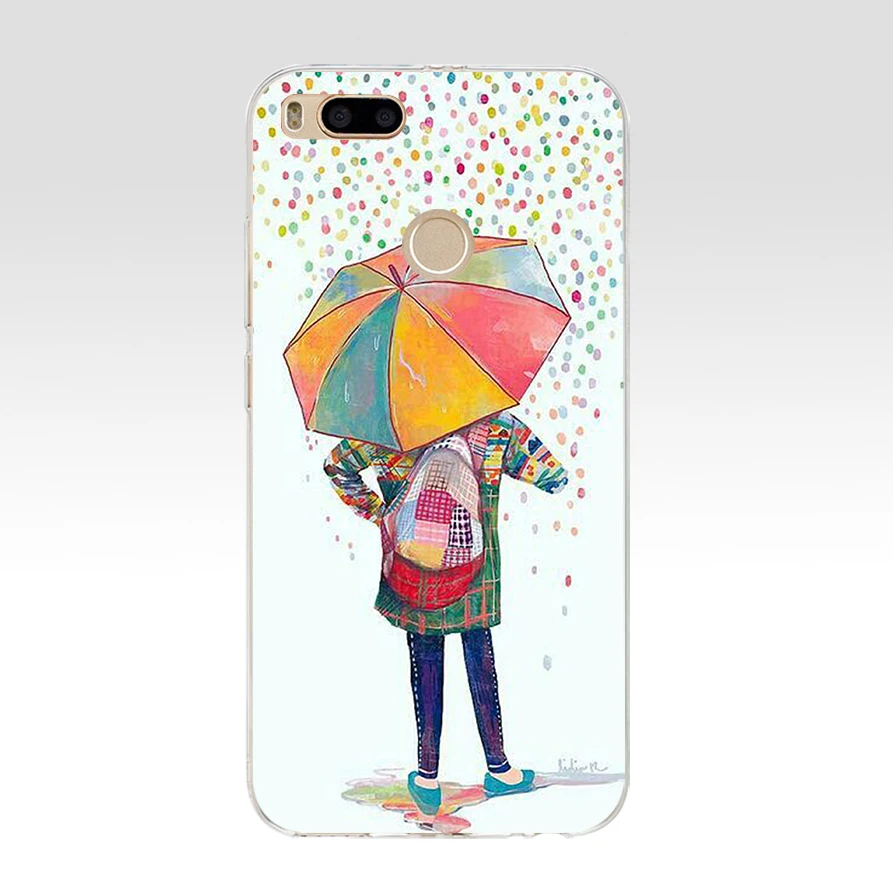 8AQ Polka Rain Silicone Soft Tpu Cover phone Case for xiaomi redmi 4a 6a 4x note 5a pro mi a1 | Мобильные телефоны и