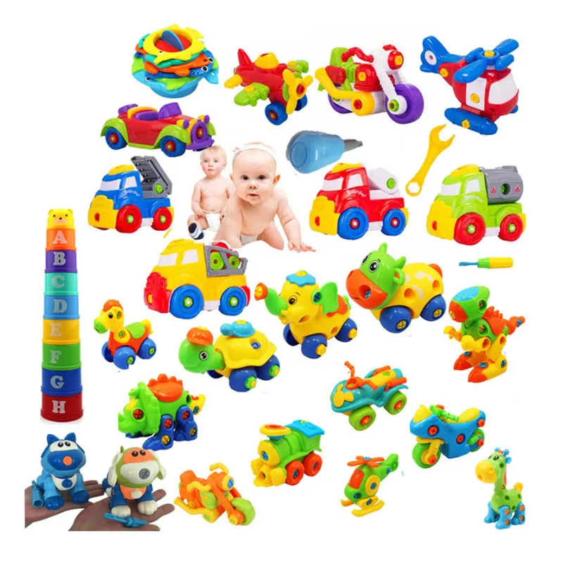 

3D puzzle diy Early Learning Education toys Installed Plastic 3d Puzzle Disassembly Motorcycle Kids Toys for Children Jigsaw