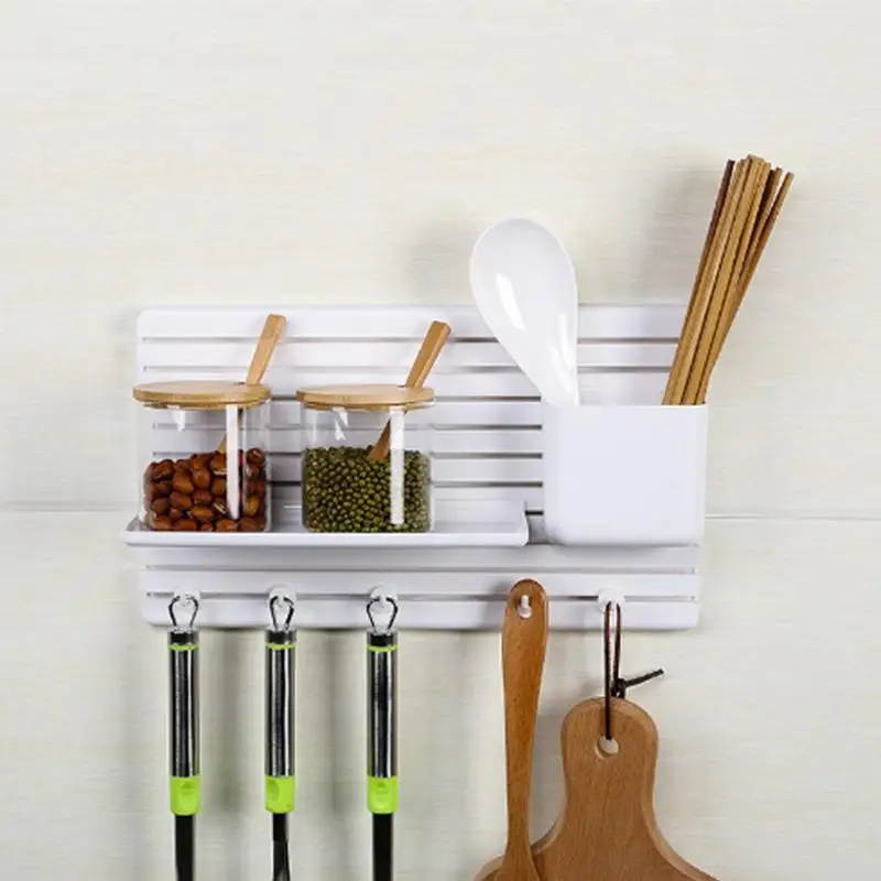 Липкая настенная стойка для хранения DIY инновационная Чистящая без штамповки