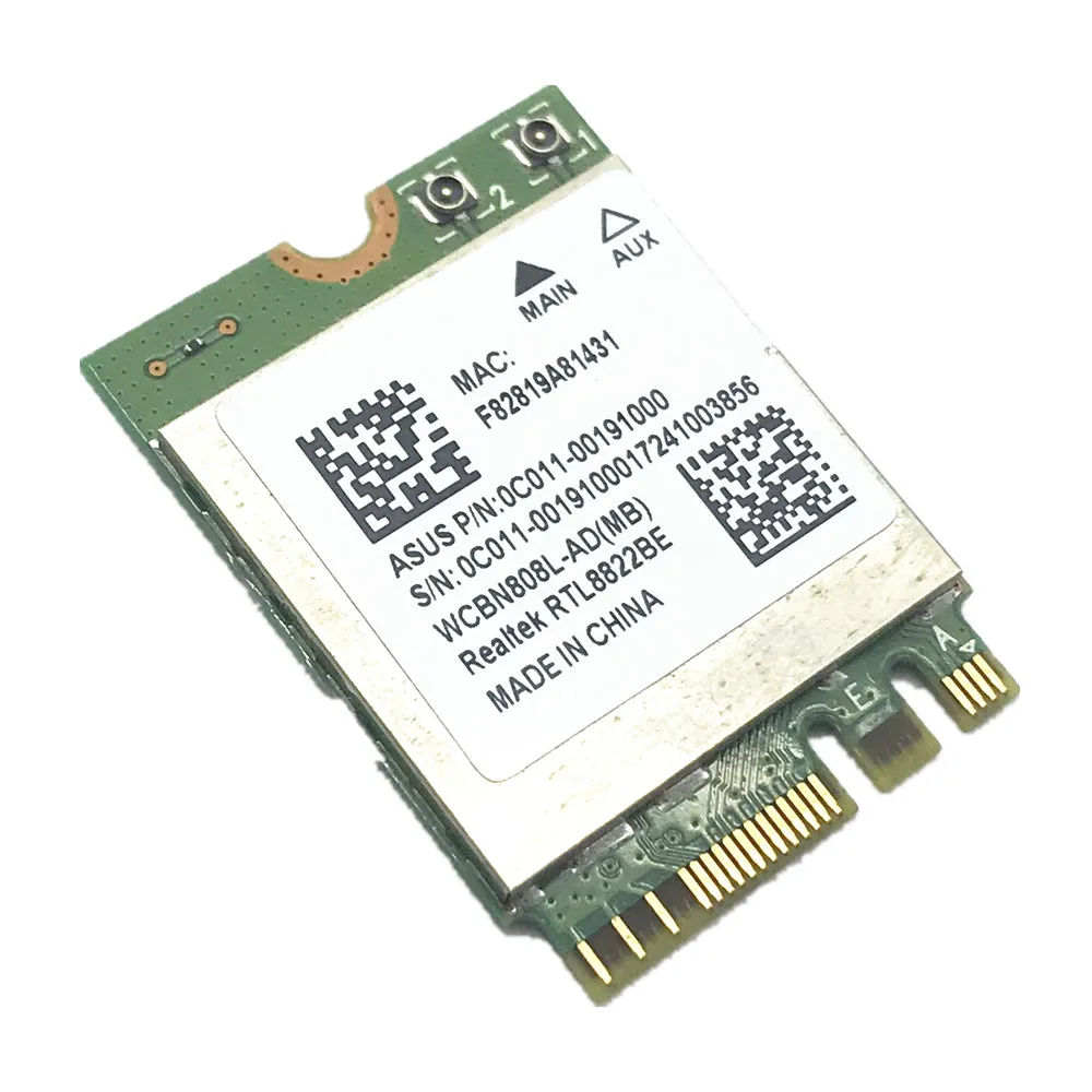 Realtek RTL8822BE 802.11AC 2 4G/5 ГГц WiFi Bluetooth 4 1 NGFF беспроводной адаптер M.2 карта|Сетевые карты| |