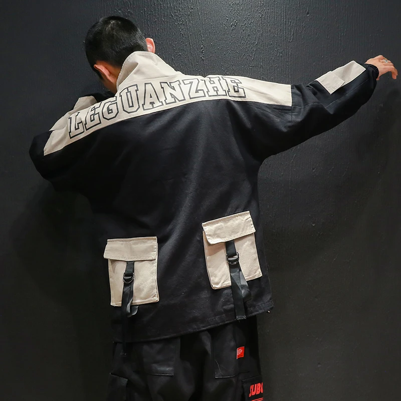 Мужская толстовка с капюшоном и карманами в стиле хип-хоп | одежда