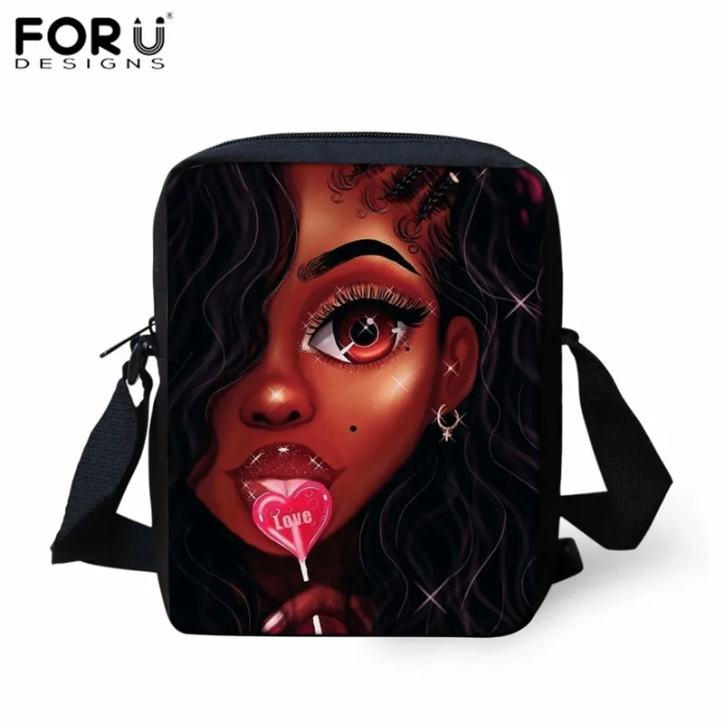 FORUDESIGNS/женская сумка-мессенджер в африканском стиле с принтом для девочек