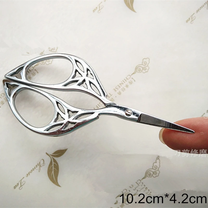 YZ Silver 1pcs VOILEY ZAKKA вышивка крестиком Винтаж антикварная тонкая гитара швейная портновские ножницы ручная работа DIY Бытовая ткань Cut Trim Shear ножницы для рукоделия ножницы по металлу ножницы для рыбалки - Цвет: YZ Silver 1pcs