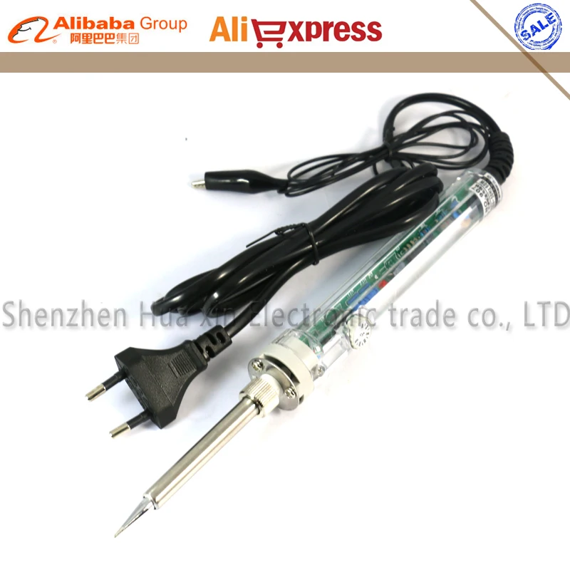 Электрический паяльник с регулируемой температурой 220 В ЕС 60 Вт сварочный набор