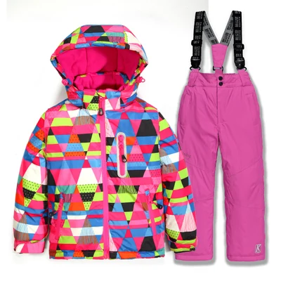 2020 hot sale brand boysgirls ski suit waterproof pantsjacket set winter sports thickened clothes childrens ski suits free global shipping