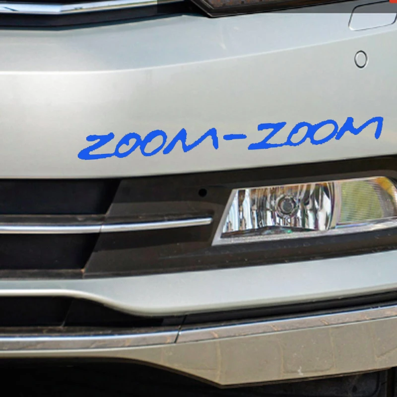 2X текстовое искусство Zoom индивидуальная Надпись Знак автомобиля стикер ноутбук