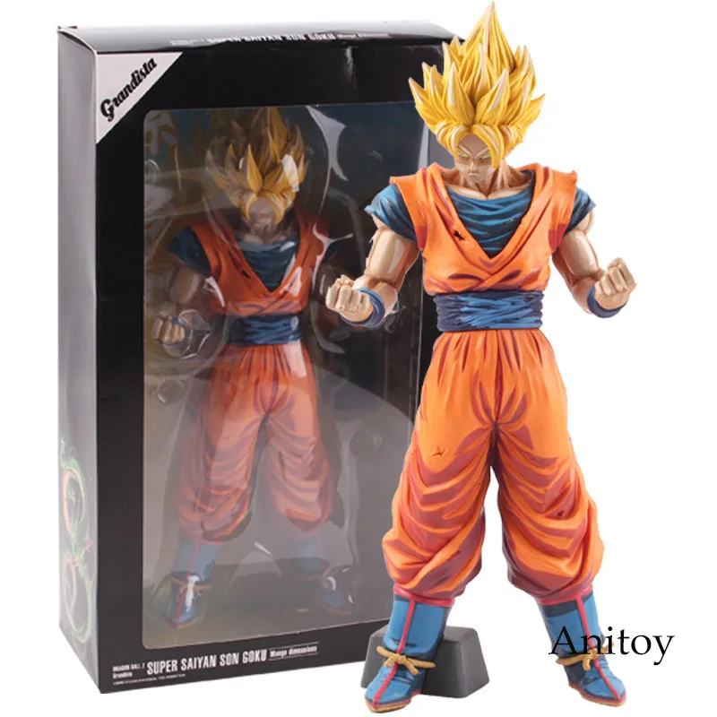 Dragon Ball Z Grandista Гоку Супер Saiyan сон Gokou манга размеры ПВХ фигурка "Dragon Ball" фигурку Коллекционная модель игрушки 31 см