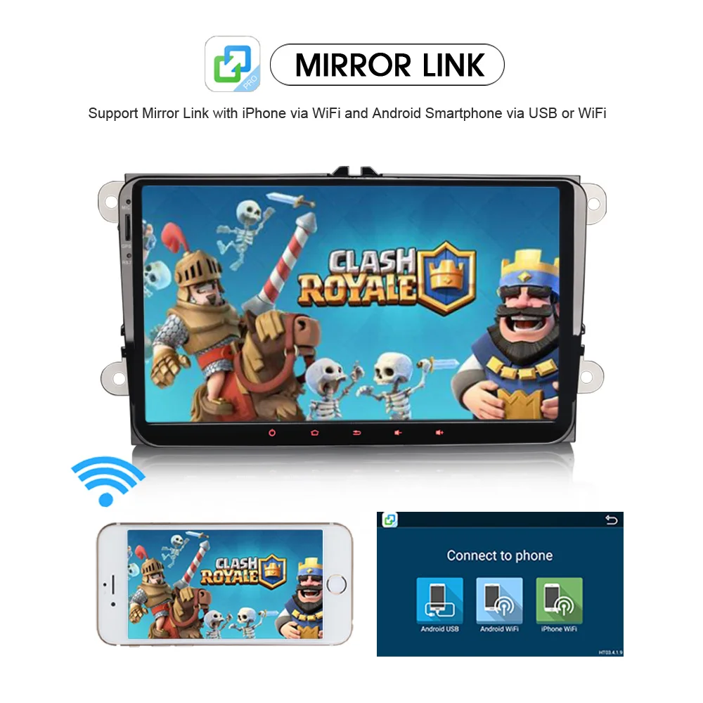 9 &quotAndroid 7 1 Автомобильный плеер радио DAB + Радио GPS Навигация DVD для VW Passat Polo EOS Touran