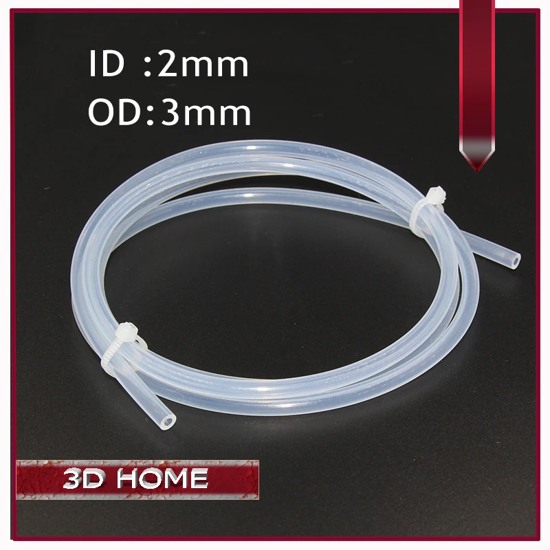 Импортированные 3D принтеры 1 м 2*3 мм прозрачная труба PFA PTFE J head hotend RepRap Rostock Bowden