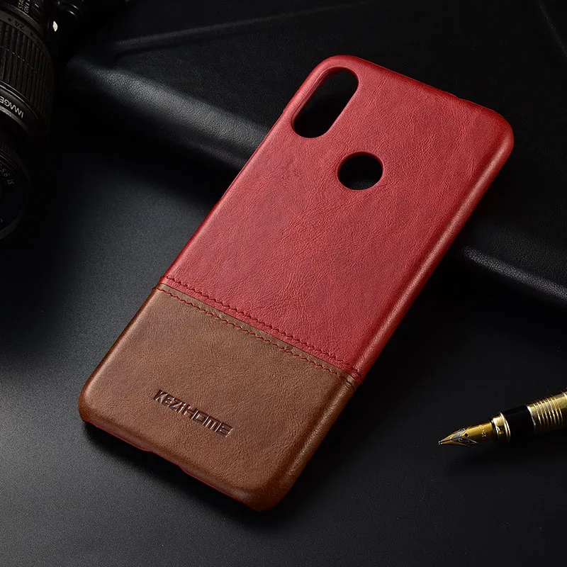 Роскошные ультра-тонкие чехлы из натуральной кожи для телефона Xiaomi Redmi Note 7 с