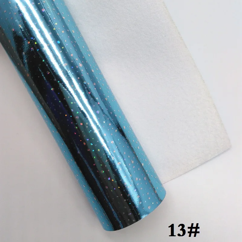 Glitterwishcome 21X29 см A4 размер винил для бантов Радужное тиснение Алмазная кожа Fabirc искусственная кожа листы для бантов, GM300A - Цвет: 13