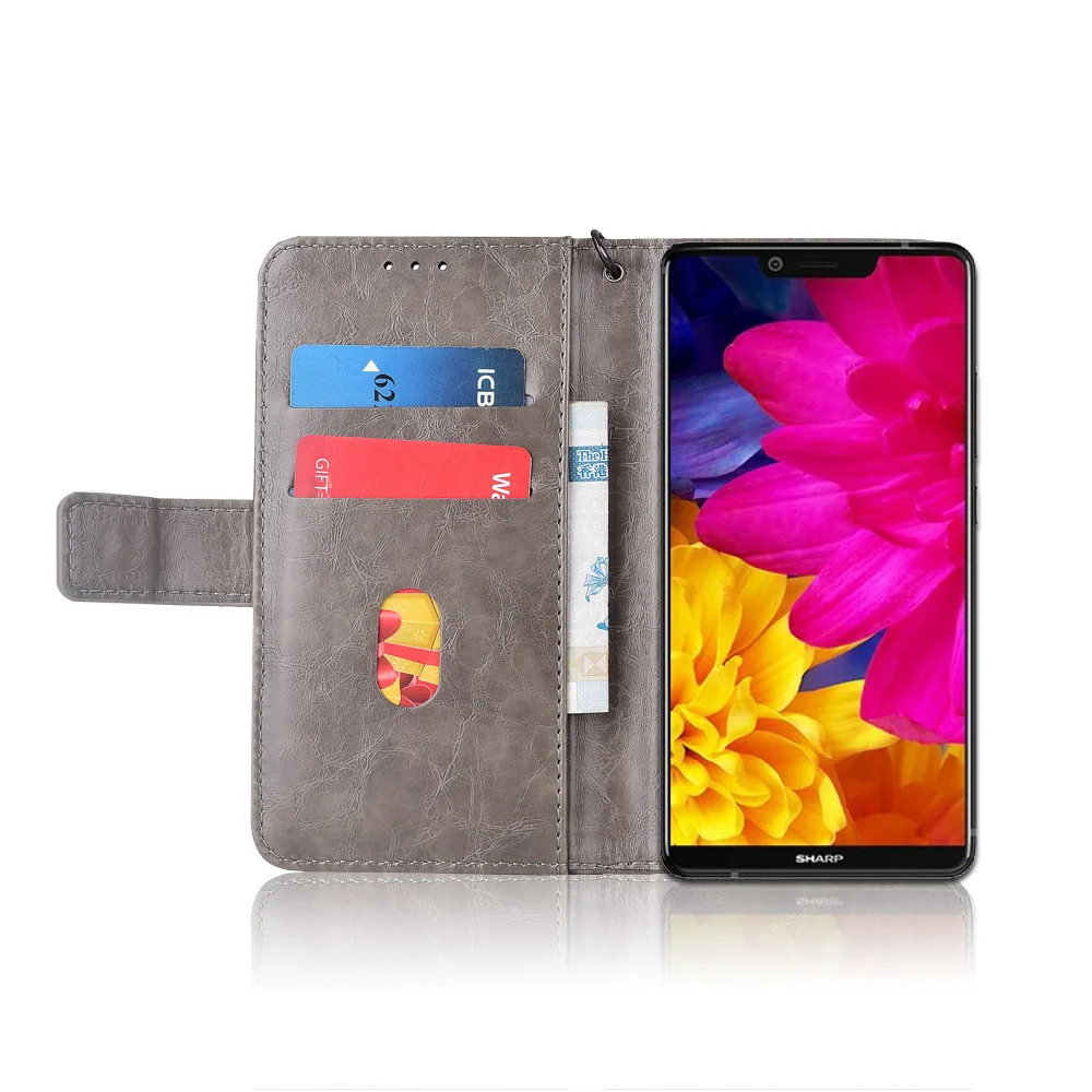 Кожаный чехол-книжка для Sharp Aquos S3 Fundas с цветочным принтом 100% специальный