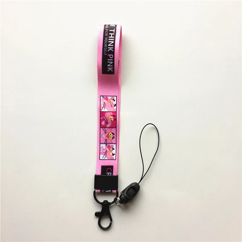 Розовый шейный ремешок нейлон для ключей ID Card Gym Мобильный телефон ремни USB значок