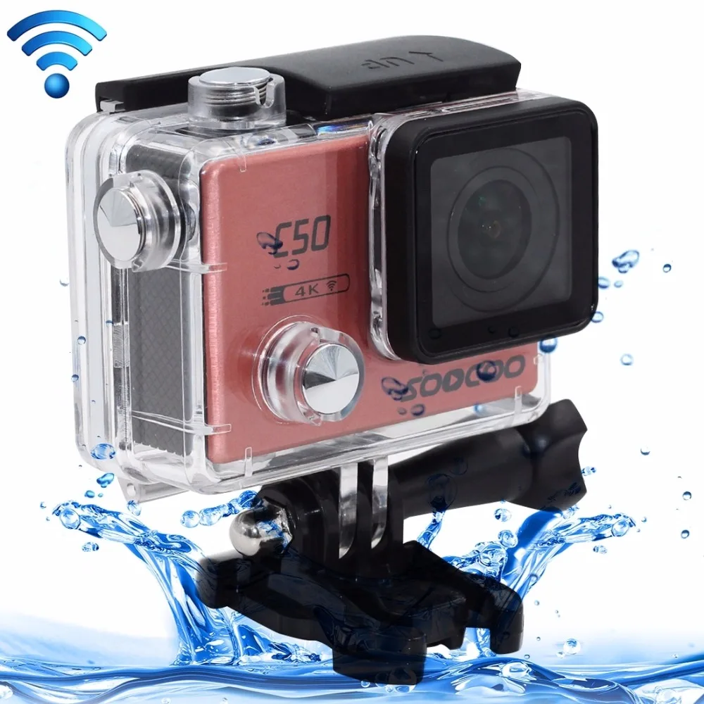 Спортивная Экшн камера SOOCOO C50 4K HD WiFi 2 дюймовый ЖК экран видеокамера 12 МП
