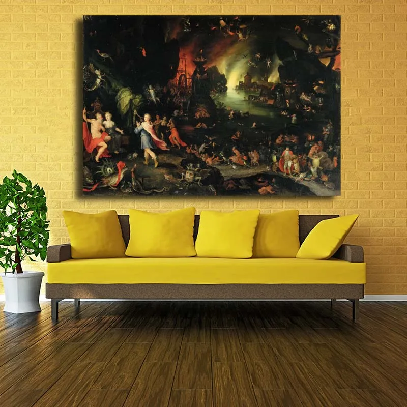 59 Художественная портретная живопись Сад земных прелестей Hieronymus Bosch настенные картины для гостиной Куадрос украшение дома - Цвет: 59