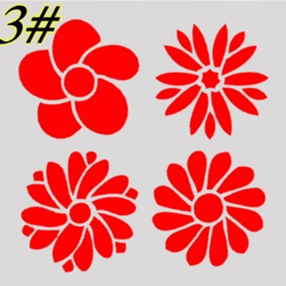 1 шт. Цветок Листьев Мельница в форме многоразового трафарета аэрограф Живопись