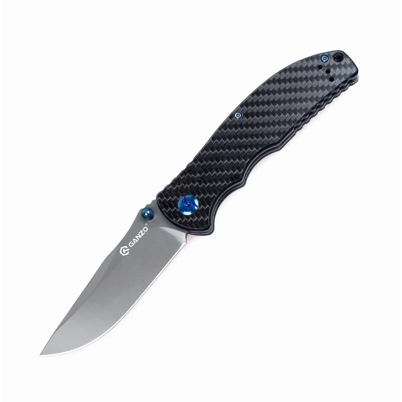 Ganzo G7501 58 ~ 60HRC 440C Лезвие G10 Ручка Складной тактический охотничий нож Военный Жар
