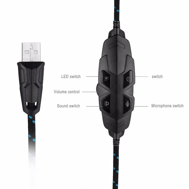 ONIKUMA K2 USB гарнитура 7 1 канальный звук стерео игровые наушники шлем бас игровая с