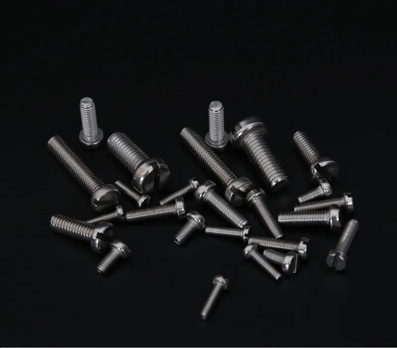 50 шт./лот DIN84 шлицевая головка для сыра винт из нержавеющей стали M6 *