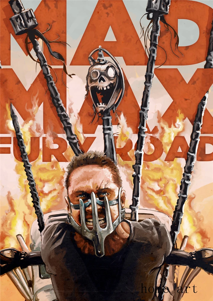 Плакат Mad Max наклейки на стену с прозрачным изображением украшение для дома