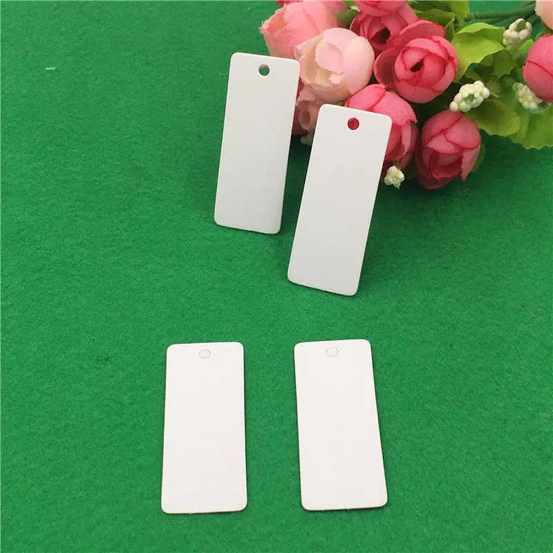 300 шт./лот картонные бирки для сумок из белой крафт-бумаги экологически чистые