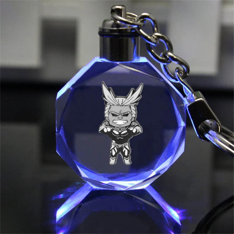 Брелок для ключей со светодиодной подсветкой в стиле аниме Моя геройская