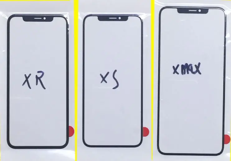 10 шт. для iPhone 11 pro max X XS XR MAX стекло ЖК сенсорный объектив Ремонт внешнего стекла Замена только стекло