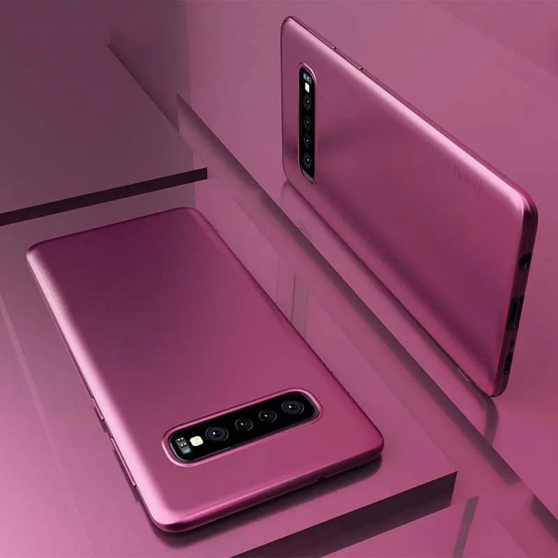 Новейший Сверхтонкий чехол X-Level для samsung galaxy S10 Plus из ТПУ с защитой от отпечатков