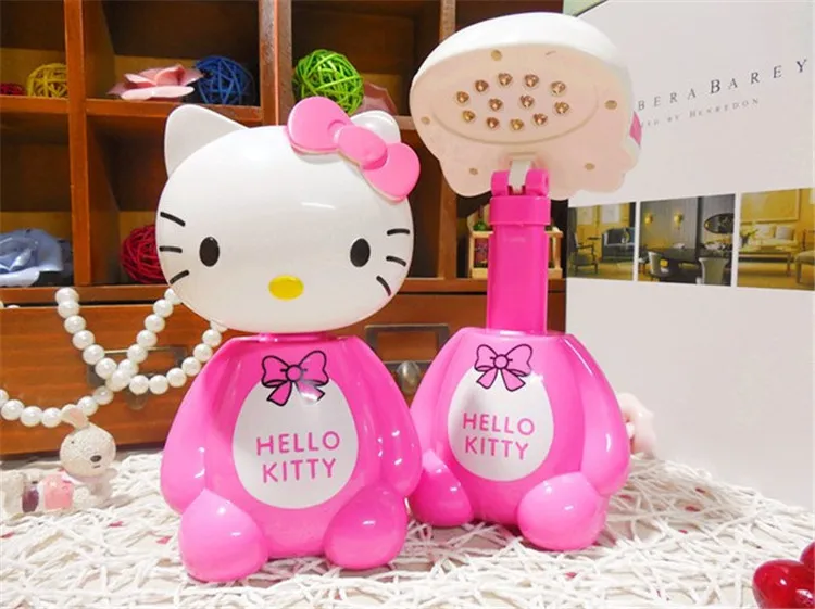 Горячая новинка светодиодный перезаряжаемый Настольный светильник hello kitty гибкий Ночной светильник 12 Светодиодный 220 В лампа для чтения для защиты глаз студента