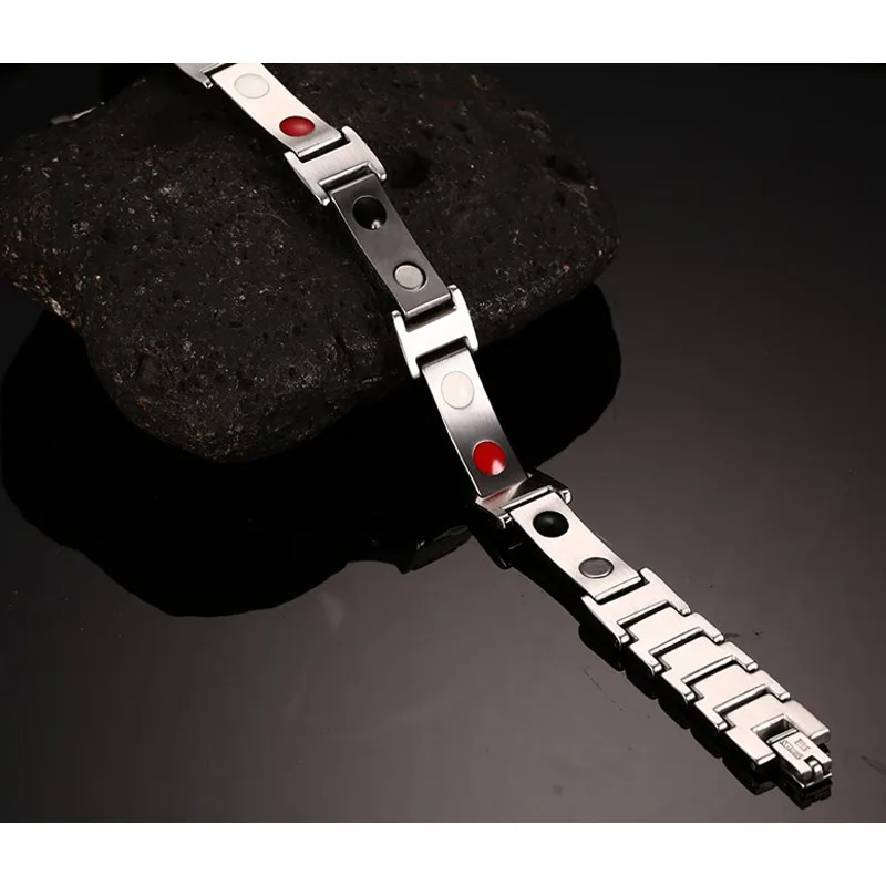 Vnox здоровый Средства ухода браслет магнитная Германий Мода синий Для мужчин Jewelry