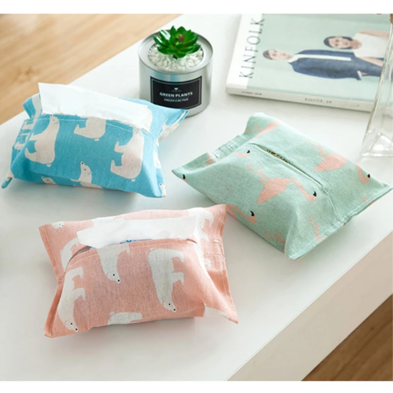 1 шт. хлопковая коробка из льняной ткани съемный бумажный чехол держатель для